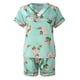 thumbnail image 4 of Gibobby camisón de satén de algodón para mujer Conjunto de pijamas de mujer Ropa de dormir de satén Lencería sexy Camisa con cuello en V Pantalones cortos Ropa de dormir Ropa de casa (C, M), 4 of 5