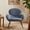 Blue, variant on Modern Accent Chair, Upholstered Sherpa Reading Armchair Teddy Fabric with Metal legs for Living Room,Bedroom