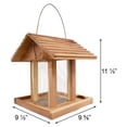 thumbnail image 4 of Amish Made Cedar Hopper Feeder with Seed Cylinder, 4 of 9