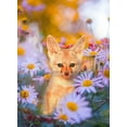 thumbnail image 2 of Love Grams 19x24 Gold Ornate Wood Framed with Double Matting Museum Art Print Titled - Fox in Garden, 2 of 4