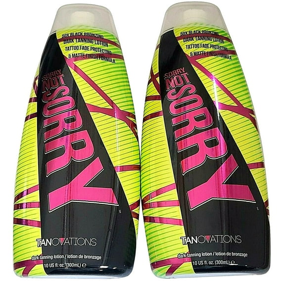 Lot of 2 Ed Hardy SORRY NOT SORRY 50x Bronzer Tanning Bed Lotion 10 oz