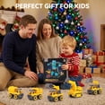 thumbnail image 3 of Transforming Robot Toys, 5-in-1 Robot Construction Vehicles Set, DIY Construction Toys Truck Take Apart Toys, STEM Educational Toys for Boys Girls, Yellow, 3 of 8