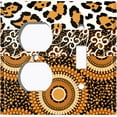 thumbnail image 4 of Metal Light Switch Plate Cover Colorful Safari African Tribal Art Pattern SFR042, 4 of 13