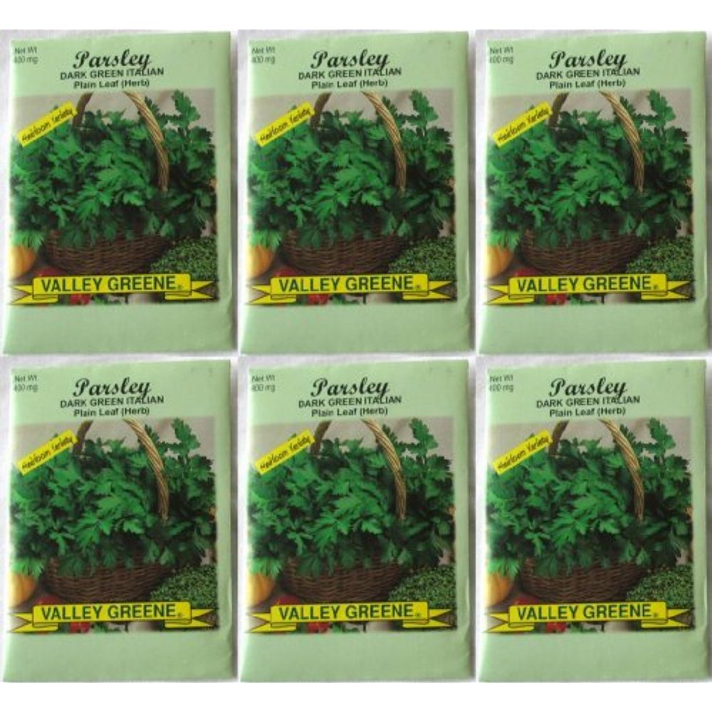 Valley Greene (6 Pack) 400 mg/Package Dark Green Italian Parsley