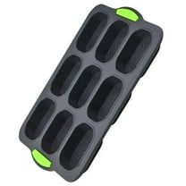 Silicone Bread Molds for Baking, Round Buns, Eclairs,Muffin Cakes - Non-Stick, Oven Safe Bakeware for Pastry Baking B,1 * Silicone Bread Molds