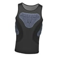 thumbnail image 4 of hengtong Mens Padded Vest Breathable Compression Shirt for Baseball Softball Football XL, 4 of 9