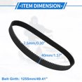 thumbnail image 6 of Unique Bargains Drive Belt Compatible for Yamaha XP530 T-MAX 530 2012-2016, Wear-Resistant Rubber Fiber Black Powersports V-Belt, 6 of 7