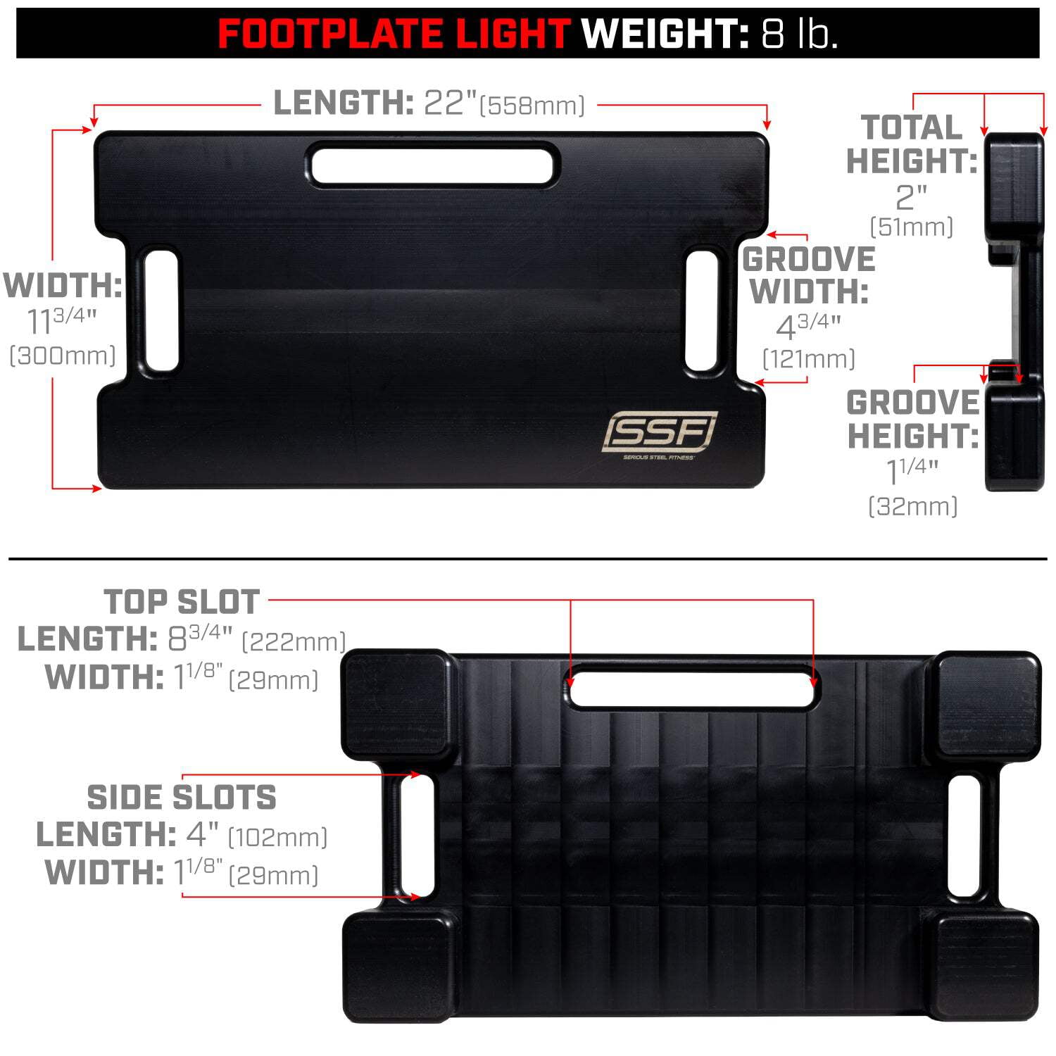 Resistance Band Footplate (UHMWPE) V2 Lite