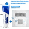 thumbnail image 2 of Wall Repair Kit, White, 8.82 oz Wall Spackle Cream, 2 Counts FU06119 Wall Glue, Synthetic Resin and Carbonate, SEISSO, 2 of 9