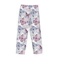thumbnail image 5 of Goofa Butterflies in Pastel Printed Soft Pajama Pants for Men, Wide Leg Comfy Casual Lounge Yoga Pants-Large, 5 of 9