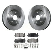 Transit Auto Front Disc Brake Rotors and Ceramic Pads Kit for Car Toyota Camry Lexus ES350 Avalon ES300h K8T-100501