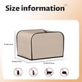 thumbnail image 4 of KLL Brown Gingham Print 4 Slice Toaster Dust Covers Kitchen Small Appliance Cover with 2 Pockets,Can hold Jam Spreader Knife & Toaster Tongs (12.4 x 10.6 x 8.2), 4 of 6