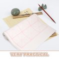 thumbnail image 3 of OUNONA 50Pcs Calligraphy Rice Paper Sheets with Grid Layout Durable Semi Raw Xuan Paper for Chinese Writing Practice, 3 of 7