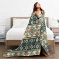 thumbnail image 5 of KLL Fleece Blanket Plush Throw Blanket Traditional Tribal Aztec1 ,Soft Fuzzy Cozy Flannel Blanket for Couch Sofa Bed.(40"x30" ), 5 of 7