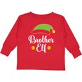 thumbnail image 3 of Inktastic Christmas Brother Elf Holiday Boys Long Sleeve Toddler T-Shirt, 3 of 5