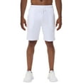 thumbnail image 4 of Satankud Men's Casual Cargo Shorts Classic Relaxed Drawstring Stretch Elastic Waist Beach Shorts with 5 Pockets White-42, 4 of 6