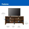 thumbnail image 4 of Mainstays 4-Door TV Console for TV’s up to 65”, Canyon Walnut Finish, 4 of 15