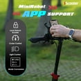 thumbnail image 4 of iScooter iX3 Electric Scooter with APP, 800W Motor Escooter Up to 40KM Range, 40KM/H Top Speed, 10 Inch Off Road Tires, Folding Electric Scooter with Dual Braking & 4 Absorbers System, 4 of 8
