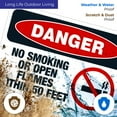 thumbnail image 5 of Danger No Smoking Or Open Flames Within 50 Feet Sign, OSHA Danger Sign,, 5 of 8
