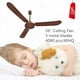 thumbnail image 2 of Ventilador de Techo Benelux 140cm Metálico 5 velocidades Motor Grande Tipo Industrial Chocolate 3 aspas, 2 of 5