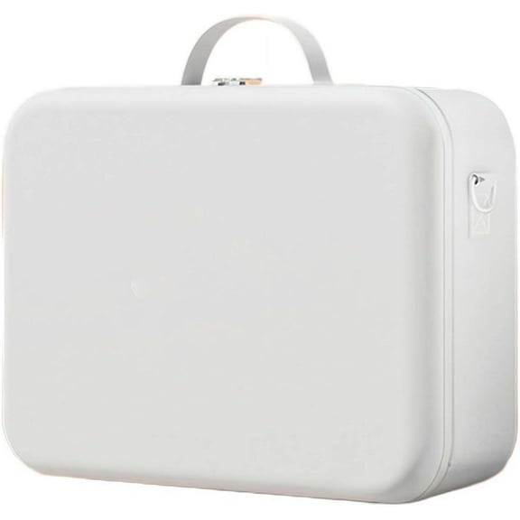 EVA Travel Case for Switch 2 (2025) Gaming Consoles - Large Capacity Storage Bag, Waterproof Shockproof with Game Card Slots & Controller Compartment (White, Single Handle)