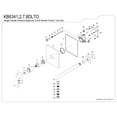 thumbnail image 6 of Kingston Brass KB6348DLTO Concord Single-Handle Pressure Balanced Tub Faucet in Brushed Nickel, 6 of 7