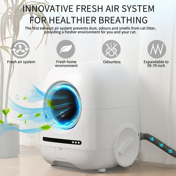 Cat litter box exhaust system online