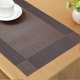 thumbnail image 4 of 6x Waterproof Placemats Mat Table Coasters Kitchen Dining Table Mat PVC Brown, 4 of 4
