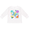 thumbnail image 3 of Inktastic Cute Butterfly and Flowers Boys or Girls Long Sleeve Toddler T-Shirt, 3 of 5
