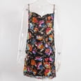 thumbnail image 1 of SAYOO Vestido corto informal con tirantes y cadena para mujer, con cuello en V, sin espalda, con lentejuelas SAYOO  Casual, 1 of 9