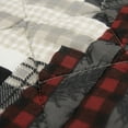 thumbnail image 2 of Donna Sharp Log Cabin Star Quilted Whole Cloth Cotton Lodge Throw, 2 of 5