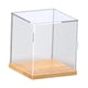thumbnail image 1 of Caja de exhibición de figuras de acción de mostrador, vitrina de madera multifuncional a prueba de polvo 15x15x16cm, 1 of 9