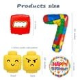 thumbnail image 5 of Cymylar 7th Birthday Block Balloon Set, 32-inch Multicolor Birthday Party Baby Shower Decoration (6Pcs), 5 of 7