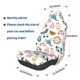 thumbnail image 2 of Lsque Cartoon Animals Pattern Car Seat Covers for Front Seats , Waterproof Seat Covers for Cars, Sporty Front Seat Covers,Car Seat Cover Protector Front Seats, 2 of 5