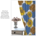 thumbnail image 5 of Sunflower Curtains Bohemia Flower Plant Boho Floral Blackout Window Treatment for Living Room Girls Woman Room Decor Art Printed Window Drapes 42x63in, 5 of 6