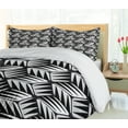 thumbnail image 5 of Ambesonne Abstract Duvet Cover Sets, Irregular Pointy Shapes, 2-King, Charcoal Grey and Pearl, 5 of 7