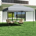 thumbnail image 2 of Gymax 10 X 10 FT Pop up Canopy Tent w/ Portable Carrying Bag 8 Stakes 4 Wind Ropes Gray, 2 of 10