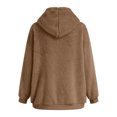 thumbnail image 5 of Cutuoiiu Women's Fuzzy Jackets with Hoodie for Women Zipper Winter Hooded Coats Gifts, 5 of 5