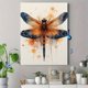 thumbnail image 4 of Qisvanset Framed Canvas Wall Art 12x16 Inch Watercolor Dragonfly Nature Home Canvas Wall Art, 4 of 5
