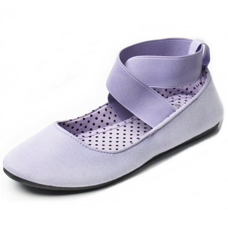 

Alpine Swiss Peony Womens Ballet Flats Elastic Ankle Strap Shoes Slip On Loafers