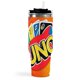 thumbnail image 3 of UNO Vaso aislado de acero inoxidable con asa, diseño temático, regalo para familia, amigos y fans; incluye pajita y encaja en el portavasos estándar, 40 oz, 3 of 6