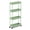 Green, variant on NTGFU Slim Rolling Storage Cart 4 Tier Bathroom Organizer Mobile Shelving Unit Utility Cart Tower Rack for Kitchen Laundry Narrow Places - Green