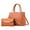 Yellow, variant on Bmisegm Leather Handbag for Women Trendy 2Pcs Handbag Wallet Set Clear Tote Bags Pink One Size