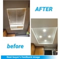 thumbnail image 4 of TORCHSTAR Ultra-Thin 4 Inch Recessed LED Downlight with J-Box, Dimmable Integrated Retrofit, 9W(65W Eqv.), 5000K Daylight, Pack of 4, 4 of 7