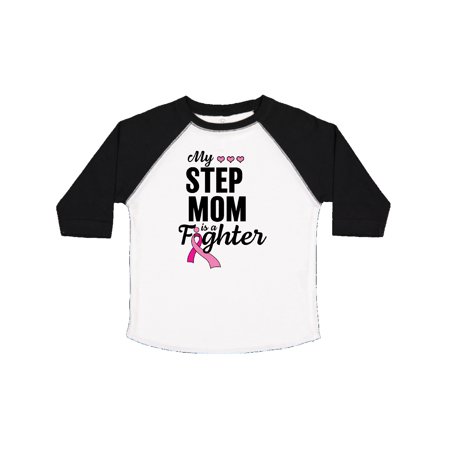 

Inktastic Breast Cancer Awareness My Step Mom is a Fighter Gift Toddler Boy or Toddler Girl T-Shirt