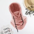 thumbnail image 3 of YAOBAMM Windproof Balaclava Unisex Winter Cycling Hood Balaclava Drawstring Adjustable Thick Soft Plush Windproof Heat Retention Face Ear Neck Protection, 3 of 7