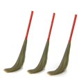 thumbnail image 1 of Hari Ram Gulab Rai Clean, Sweep Floor Broom | With Natural Soft - No Dust Grass Jhadu | Pack Of 3 - Plastic Handle With Raver Grass Jadoo | Multiple Use For Home, Pantry & Office Cleaning, 1 of 5