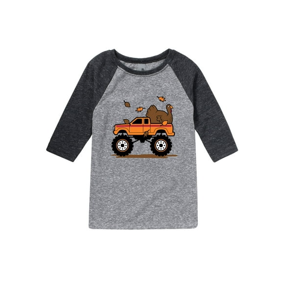 Instant Message - Truck With Turkey - Youth Raglan