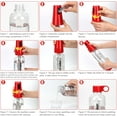 thumbnail image 3 of Portable Soda Siphon, 1L Travel Sparkling Water Maker Machine for Home & Outdoor, Carbonated Water Soda Streaming Machine, Soda Maker for Cocktails or Fizzy Drink, 8 gram CO2 Cartridges(Not Included), 3 of 14