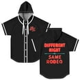 thumbnail image 2 of Bailey Zimmerman DNSR Neon Sign Hooded Baseball Jersey Short Sleeve Shirt Women Men Crewneck Tee, 2 of 3